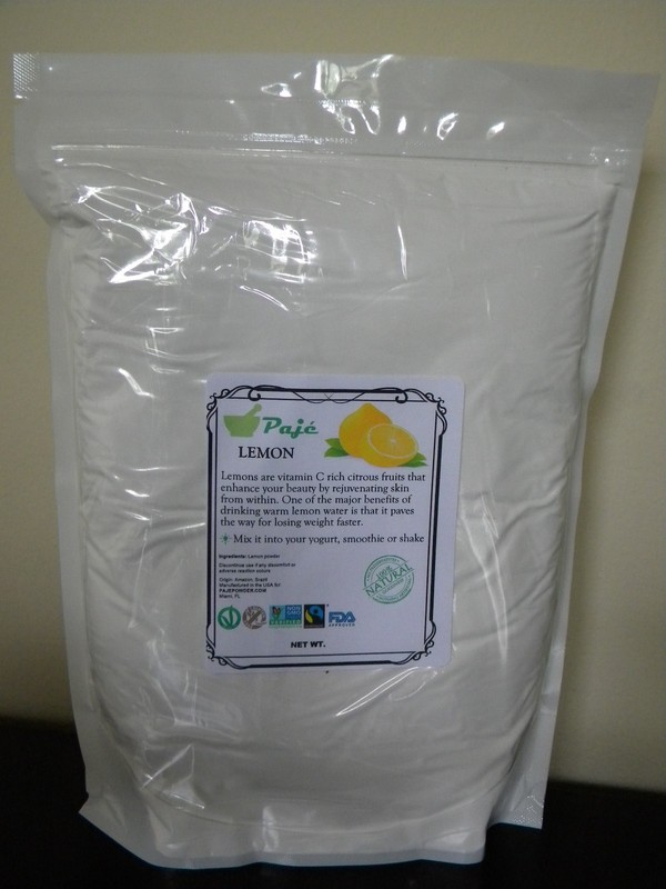 Lemon fruit powder 32oz 2lb - quick lemon juice mix well in water, vit C - PAJE gallery