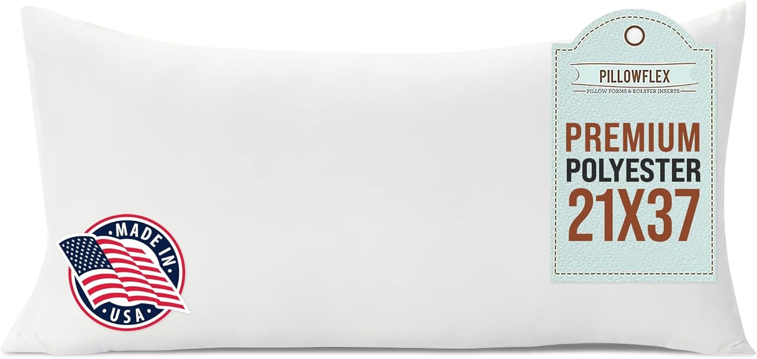 Premium Polyester Throw Pillow Insert - 21x37 - Ultra Soft Large Rectangle Throw gallery