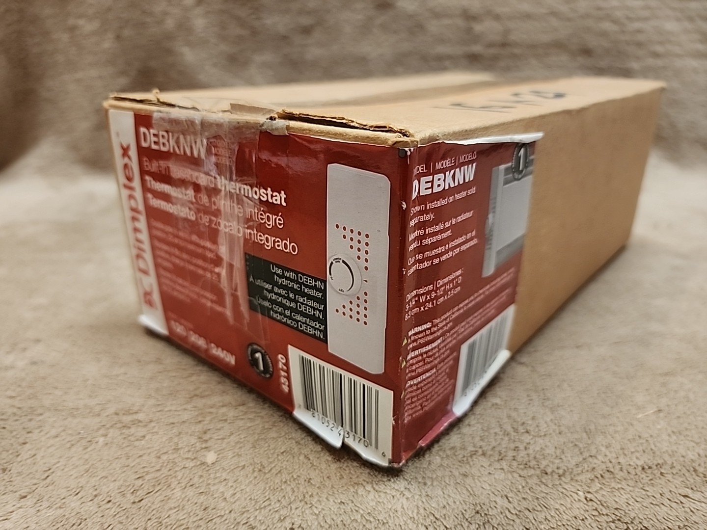 DC Dimplex EBKN Built In Baseboard Thermostat 25 Amp 125-240 Volts 60 Hz gallery