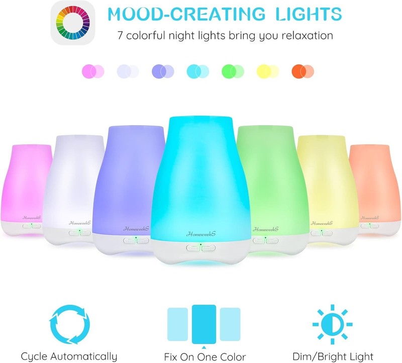 Portable 100ml Aromatherapy Diffuser with LED Lights - Perfect for Home & Travel gallery