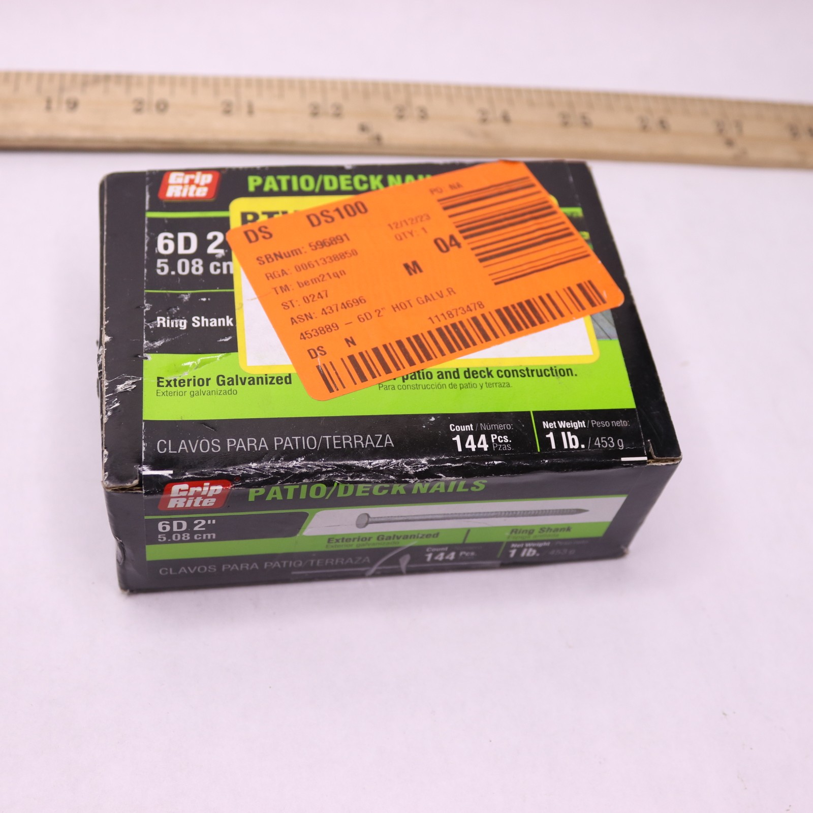 (144-Pk) Grip-Rite Ring Shank Patio Deck Nails Hot-Galvanized #11 x 2 6HGRSPD1 gallery