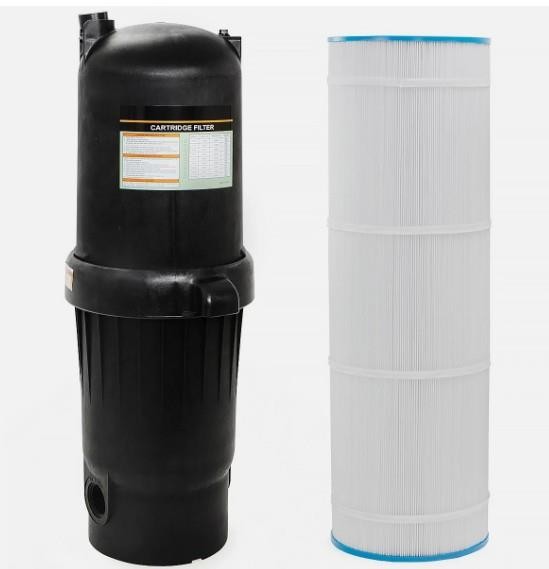 XtremepowerUS 175 sq/ft Swimming Pool Cartridge Filter In-Ground With Gauge gallery