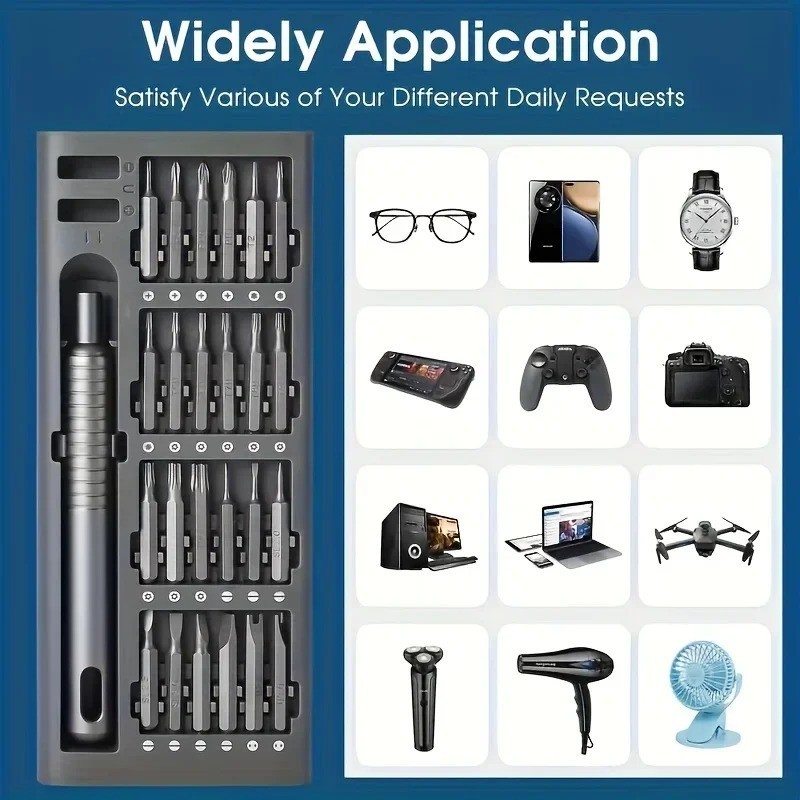 25 in 1 mini screwdriver set, flat head and cross shaped small screwdrivers, sui gallery