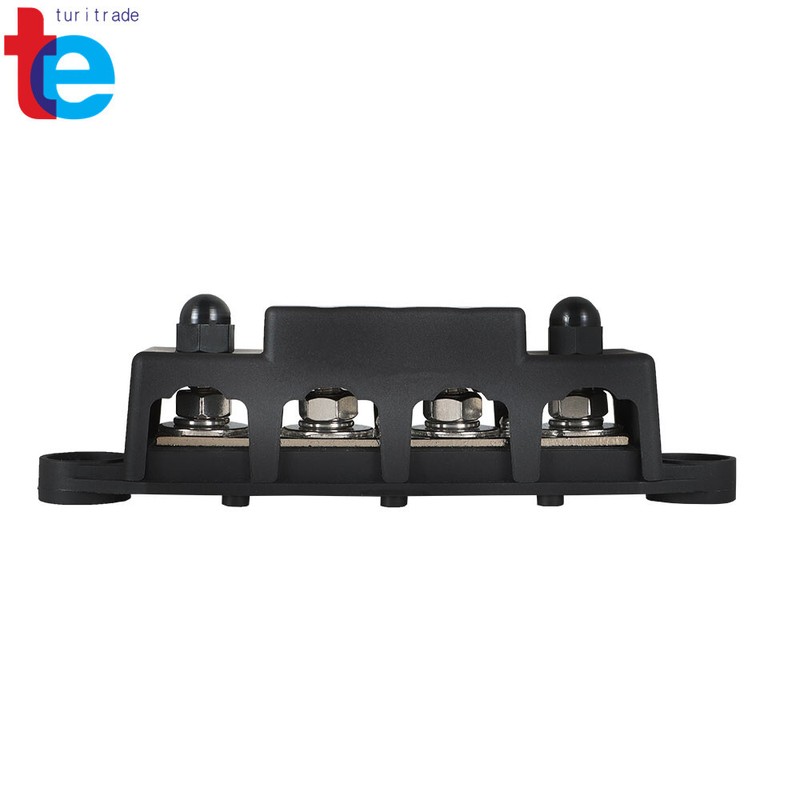 4 Post Bus Bar Power Distribution Block 12V 250A 5/16" , 3/8'' Black & Red gallery
