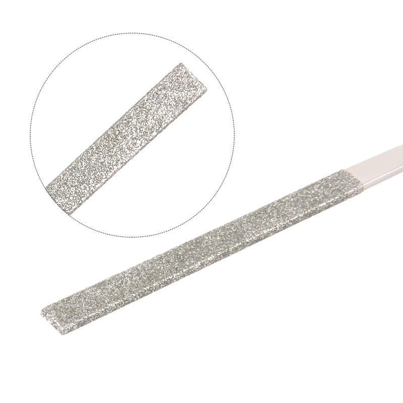 10pcs 2mm x 100mm Flat Diamond Needle File 150 Grits gallery