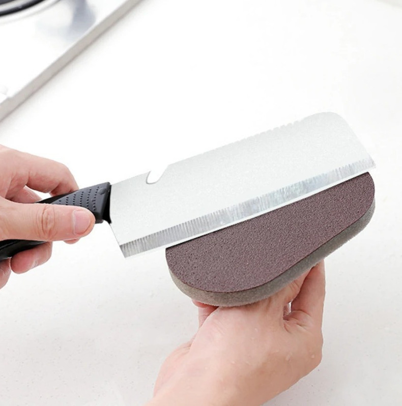 1pc Magic Emery Sponge Brush with Handle Strong Decontamination Cleaner - NEW gallery