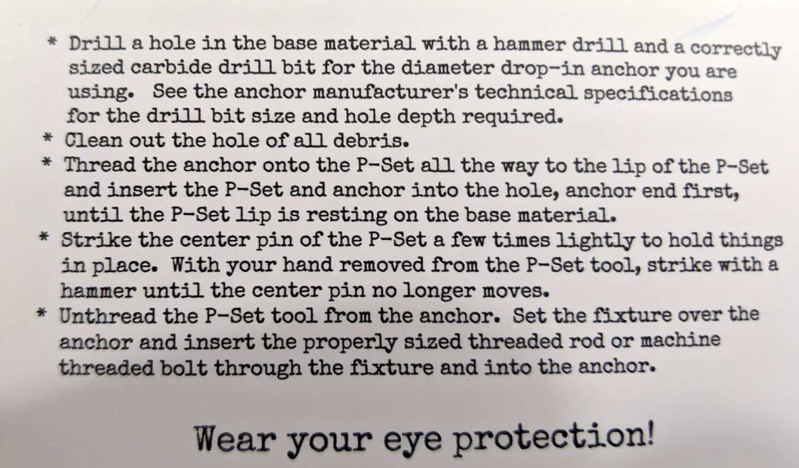 - P38OH 3/8" Drop-in Anchor Setting Tool gallery