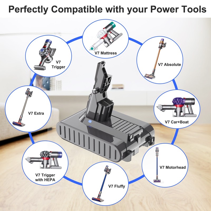For Dyson V7 Battery Replacement Battery SV11 Battery V7 Trigger gallery