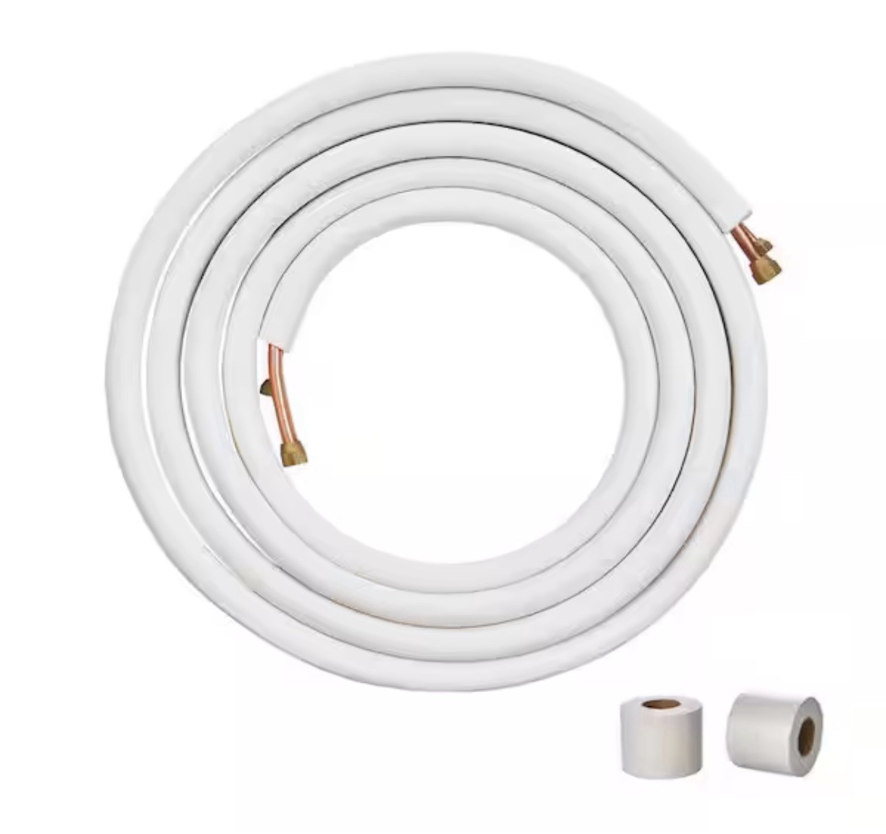 VEVOR 25 ft. Mini Split Line Set 1/4 in. and 3/8 in. O.D Copper Pipes Tubing gallery