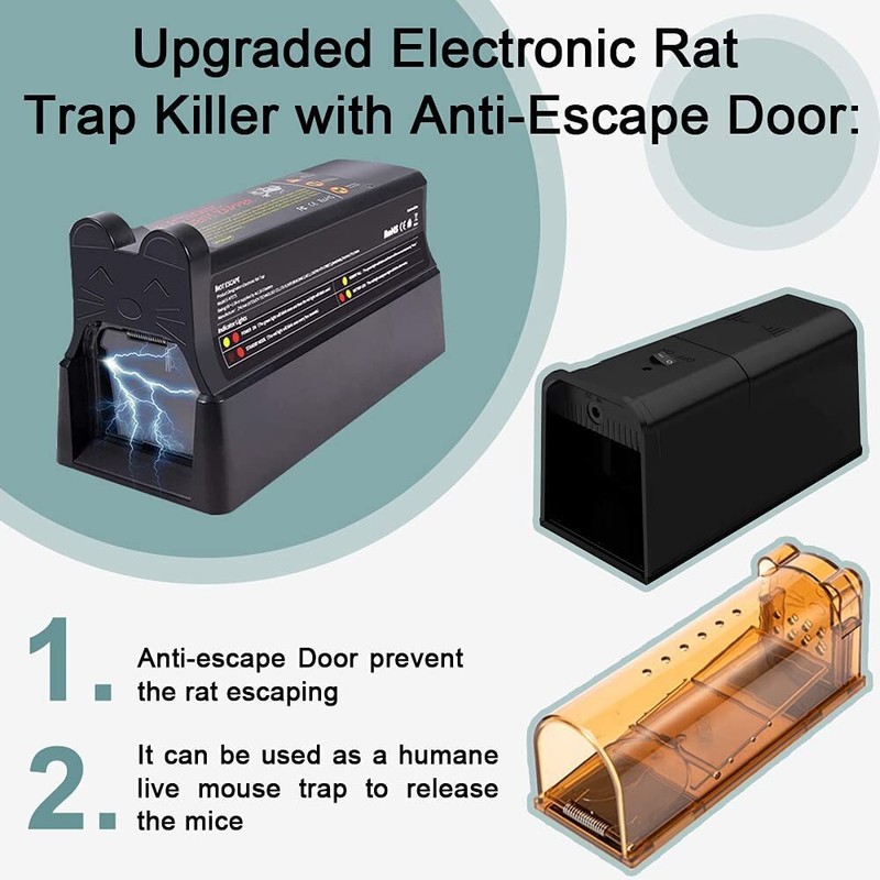 Electronic Mouse Trap Mice Rat Killer Pest Victor Control Electric Zapper Rodent gallery