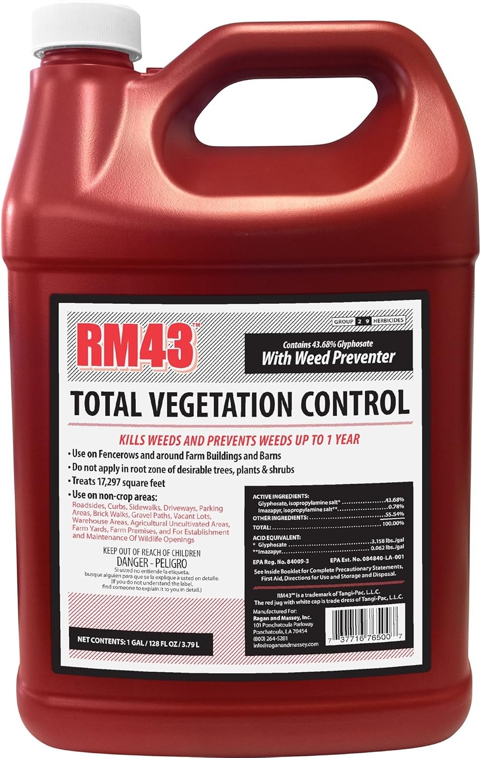 RM43 Total Veg Control Glyph Imazapyr Root Weed Preventer and Grass killer 1 GAL gallery