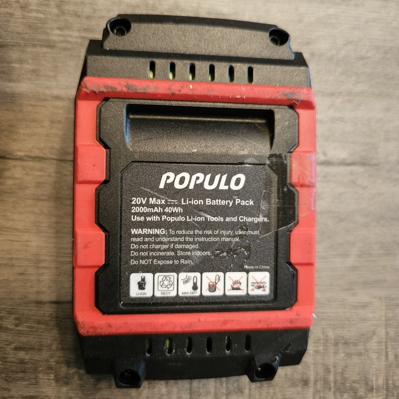 Populo 20V Max Battery 2000mAh 40Wh Used ,Tested And Works Replacement gallery