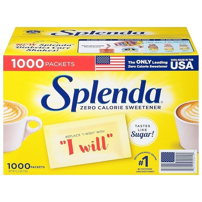 Splenda No Calorie Sweetener Portion Packets 1000 ct 2.2 lbs Exp 05/28 gallery