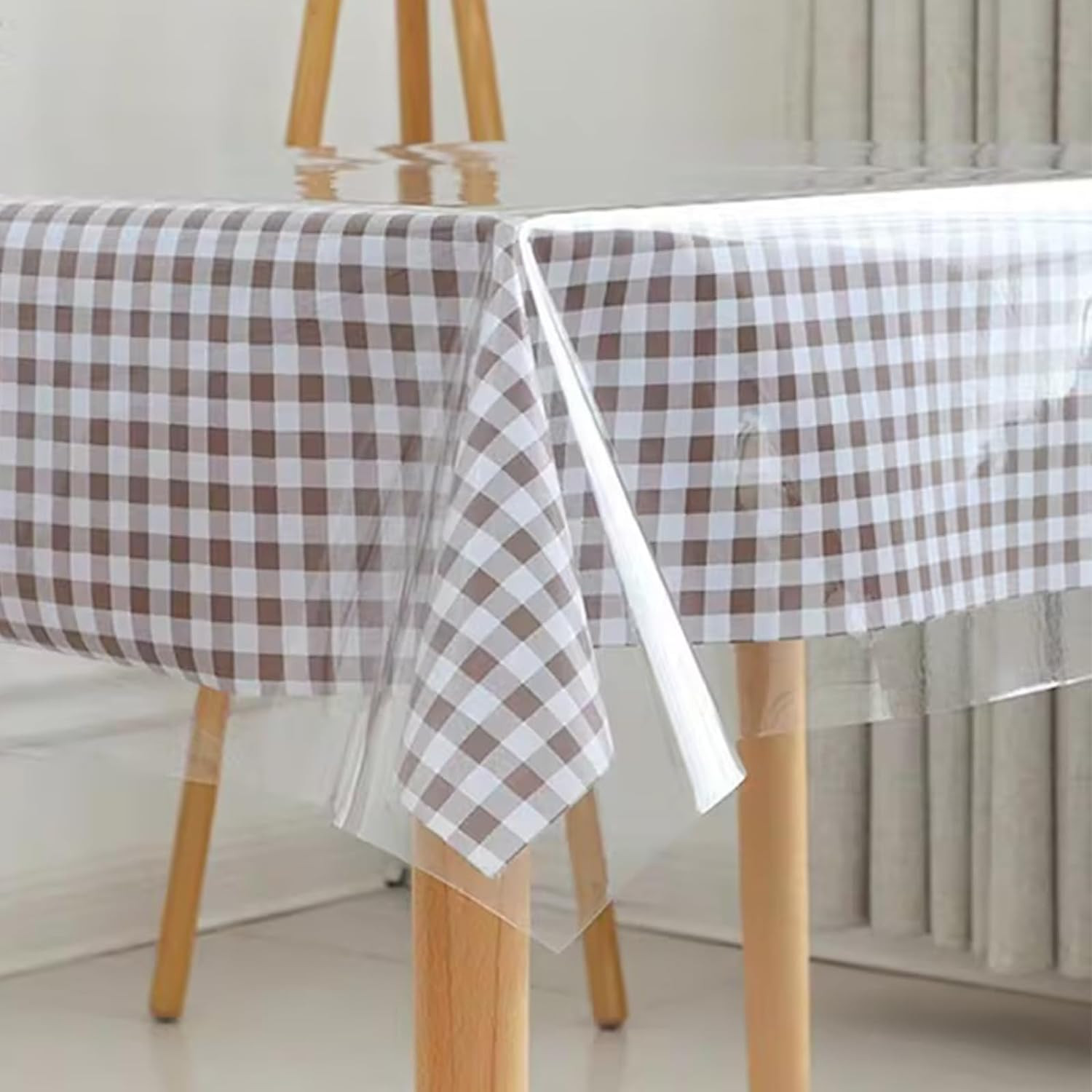 Clear Plastic Table Cover Protector 54 X 54 Inch Square Transparent Sheet Tablec gallery