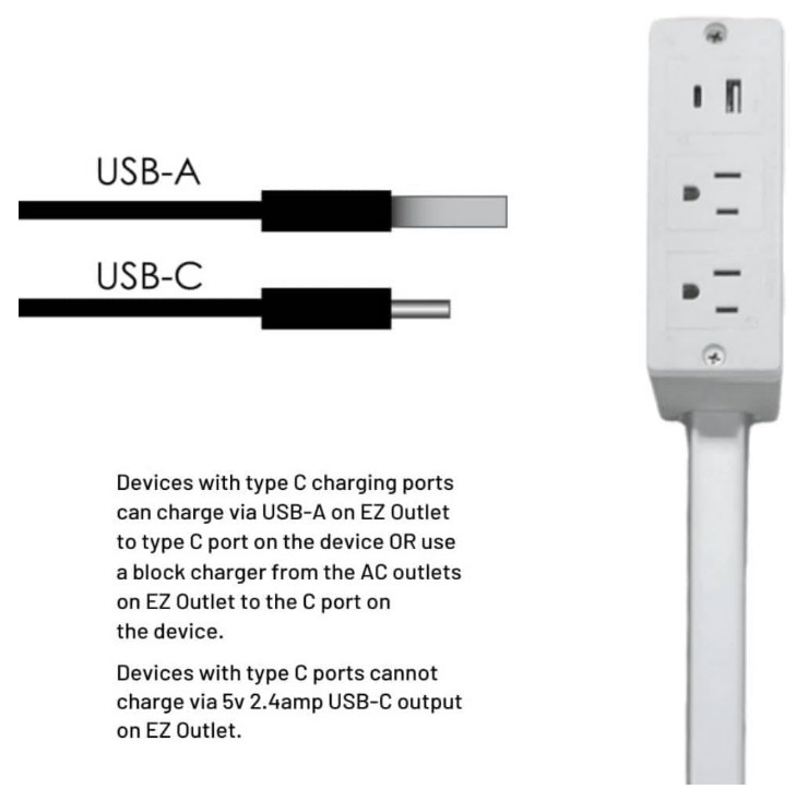 Electrical Outlet Expander Power Socket Rotating Extender Sofas Nightstands Desk gallery