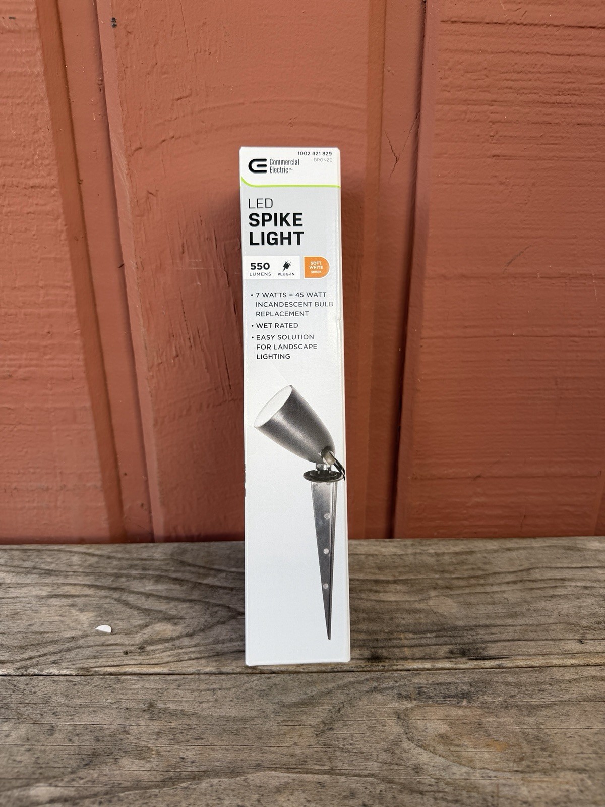 Commercial Electric Line Voltage Bronze LED Landscape Flood Light with Spike New gallery