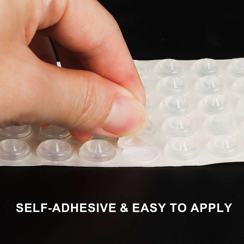 100pcs/set Adhesive Soft and Clear Silicone Rubber Feet for Furniture Protection gallery