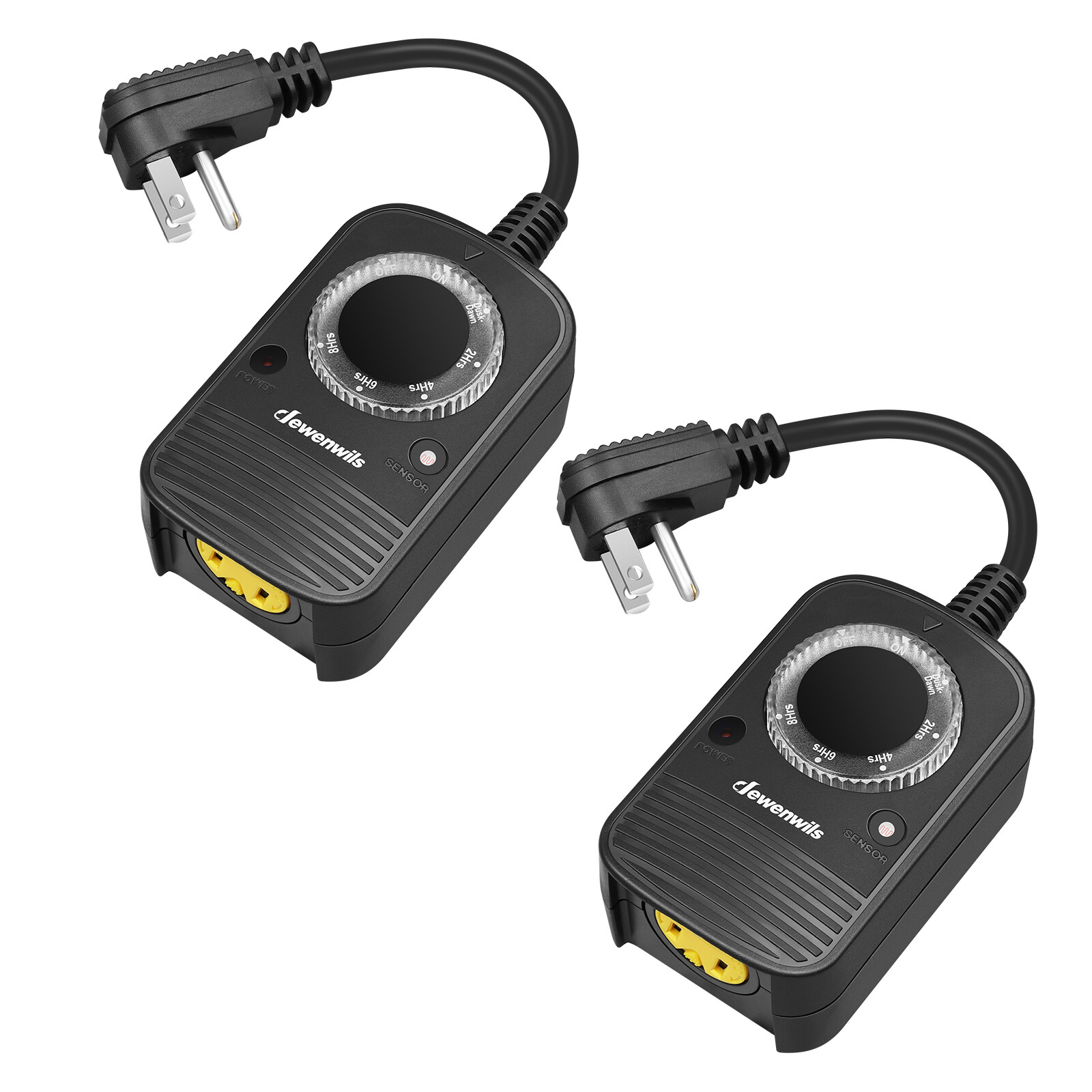 DEWENWILS Photocell Plug in Timer Switch Weatherproof Electrical Outlet 2 Pack gallery