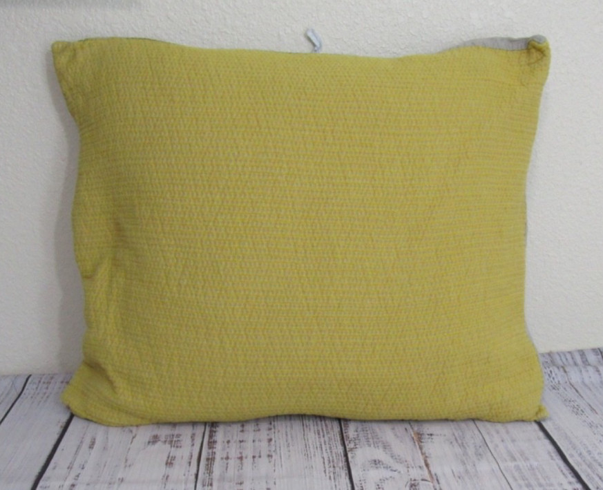 Project 62 Yellow Gray Textured Pillow Case Sham Zippered Closure 23 x 18 gallery