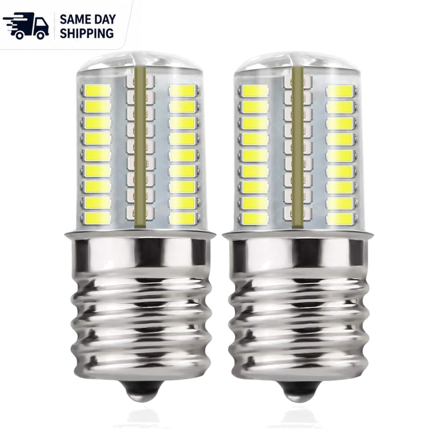 LED E17 Bulb Dimmable - 4W 30W Equivalent, Daylight White for Kitchens, 2-Pack gallery