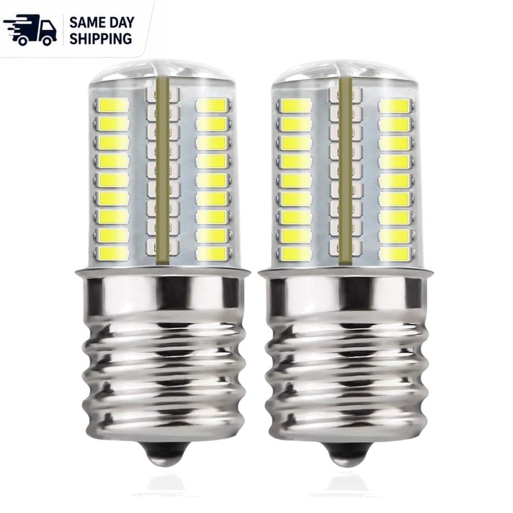 LED E17 Bulb Dimmable - 4W 30W Equivalent, Daylight White for Kitchens, 2-Pack