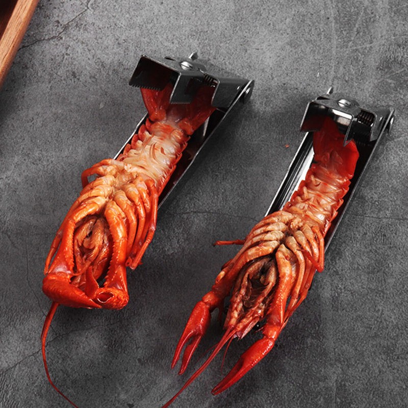 Practical Portable Crawfish Shelling Seafood Tools Peeler Stainless Steel Pocket gallery