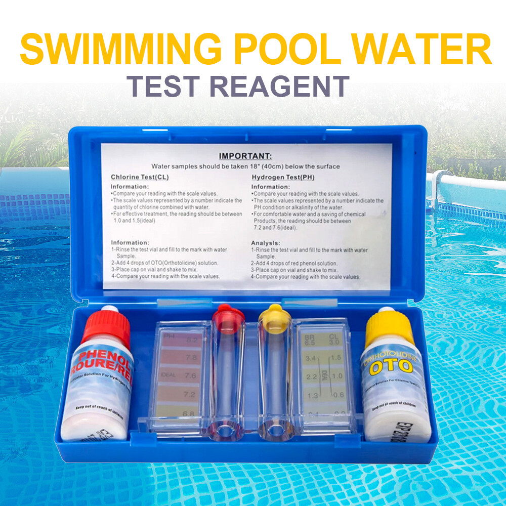 HORMY 2 Way Swimming Pool Testing Kit Water Tester For Chlorine and Ph Test USA gallery