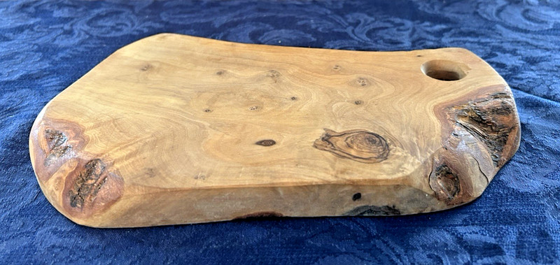 Live Edge Small Cutting Serving Board Free Form Olive Wood? 10.25"x6.5" gallery