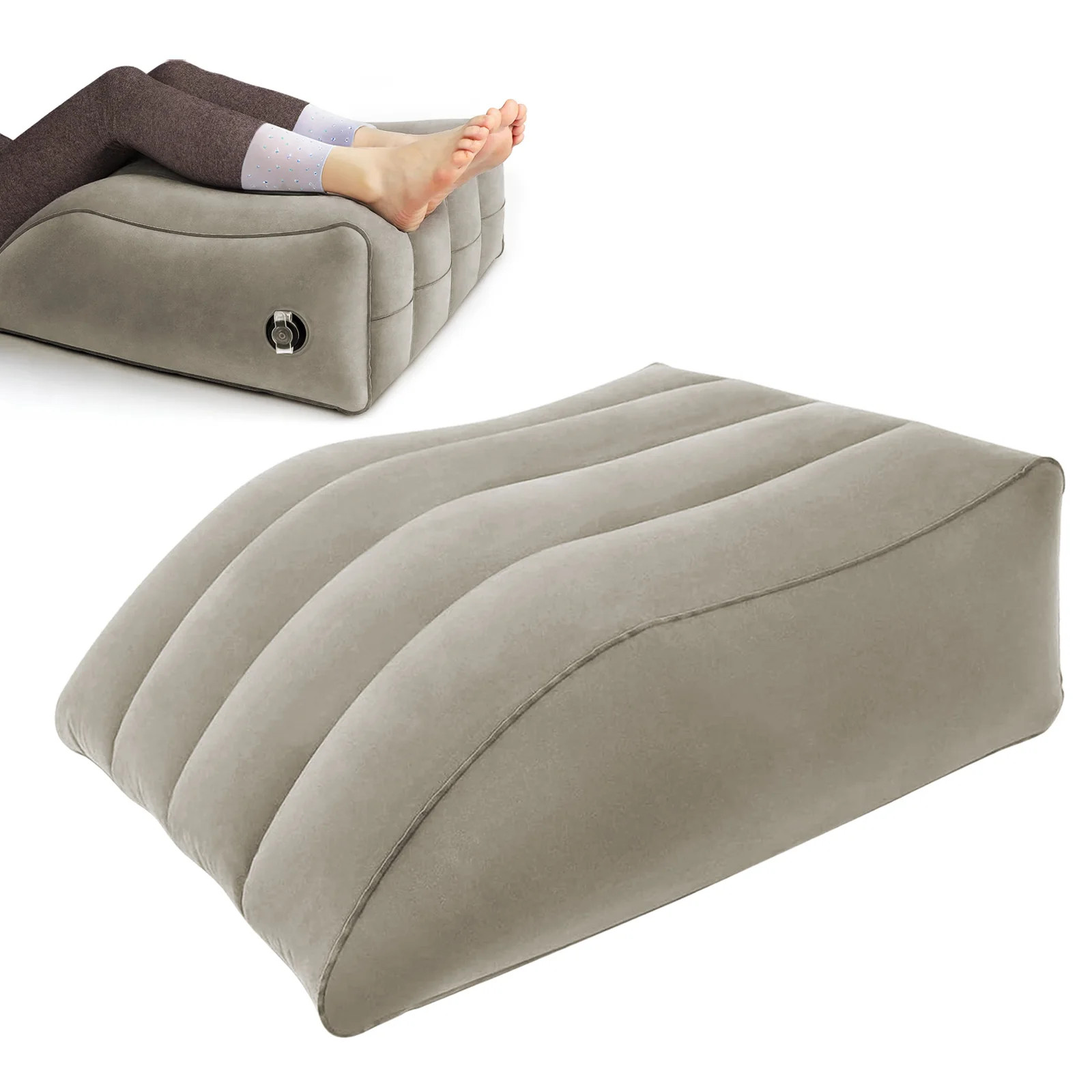 Inflatable Leg Elevation Pillow Wedge Cushion for Swelling Relief Improve Circul gallery