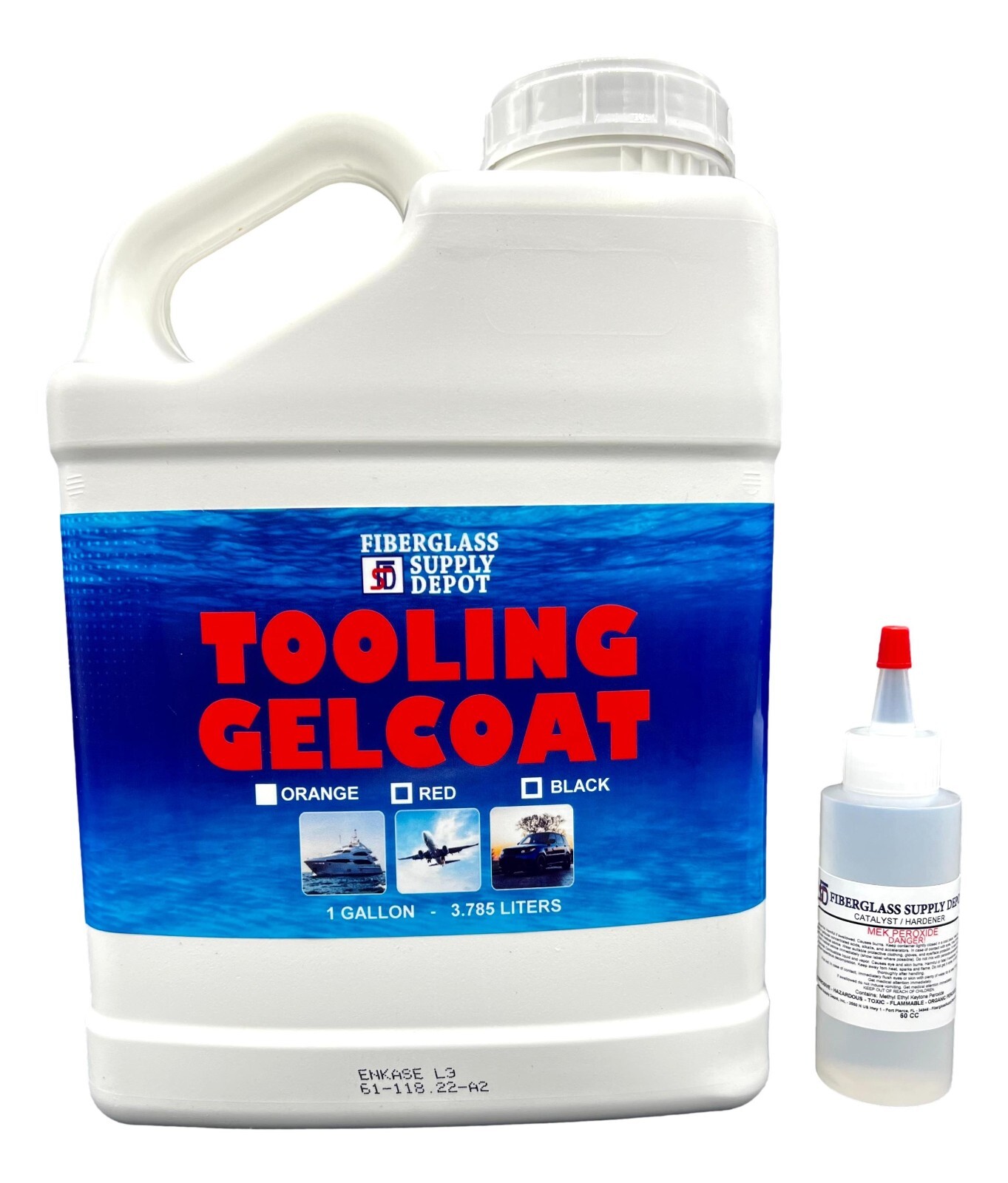 FSD Red Tooling Gelcoat Gallon with 60cc Hardener (MEKP) gallery