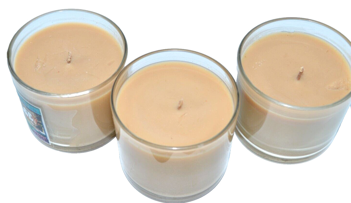 Bath Body Works DOLCE Caramel Custard CANDLE 1 Wick 4oz Jar 3 Pack Italian Cafe gallery