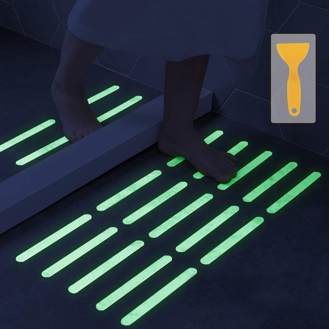 Bathtub Non Slip Stickers Luminous Shower Mats for Showers Anti Slip Bath Tub St gallery