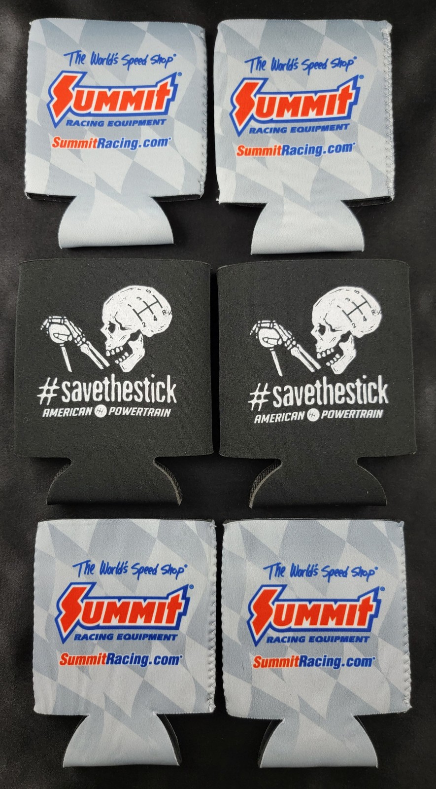 Summit Racing TREMEC American Powertrain Beer Can Drink Koozie Sleeves Lot x6 gallery