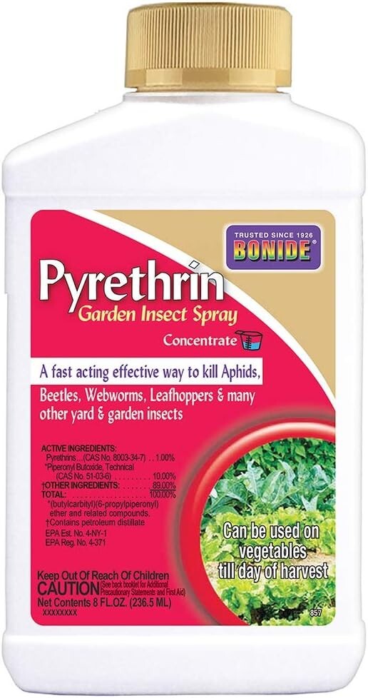 Pyrethrin Concentrate Garden and Insect Spray, Bonide Products, 8 ounces gallery