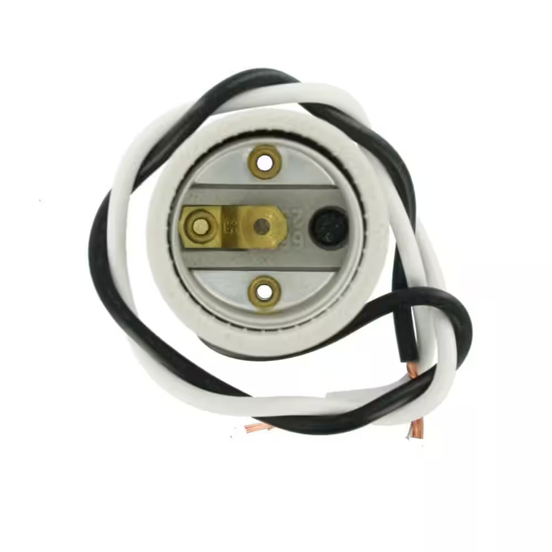 660W Medium Base One-Piece Single Circuit Keyless Bracket Mount Unglazed Porcela gallery