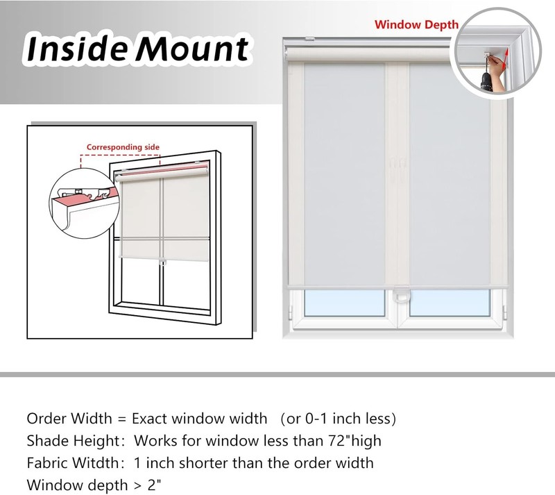 Cordless Roller Shades Light Filtering Shades with 5% Openness Solar Screen gallery