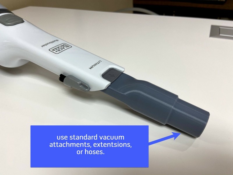 BLACK+DECKER Dustbuster Universal Attachments Adapter fits vac with slim nozzle gallery