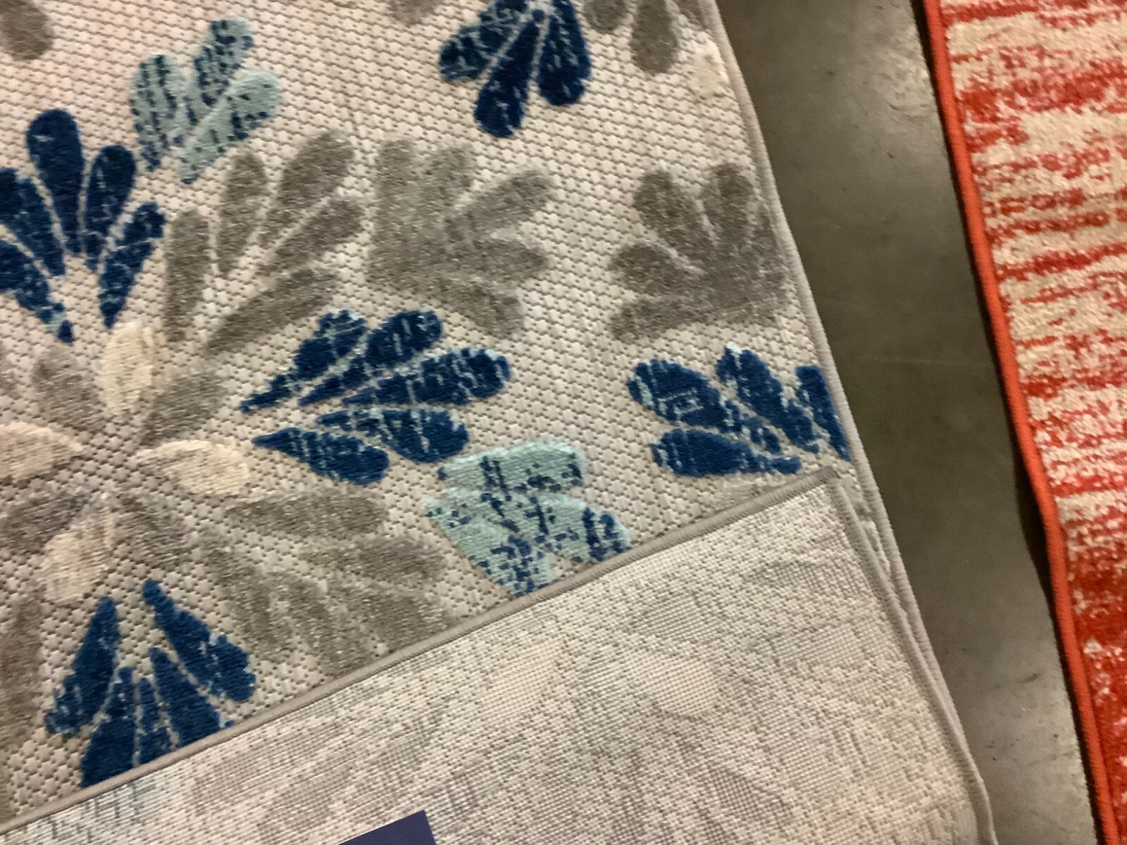 GREY / BLUE 2'-0" x 8'-0" Broken Thread Rug, Reduced Price 1172675855 CBN800F-28 gallery