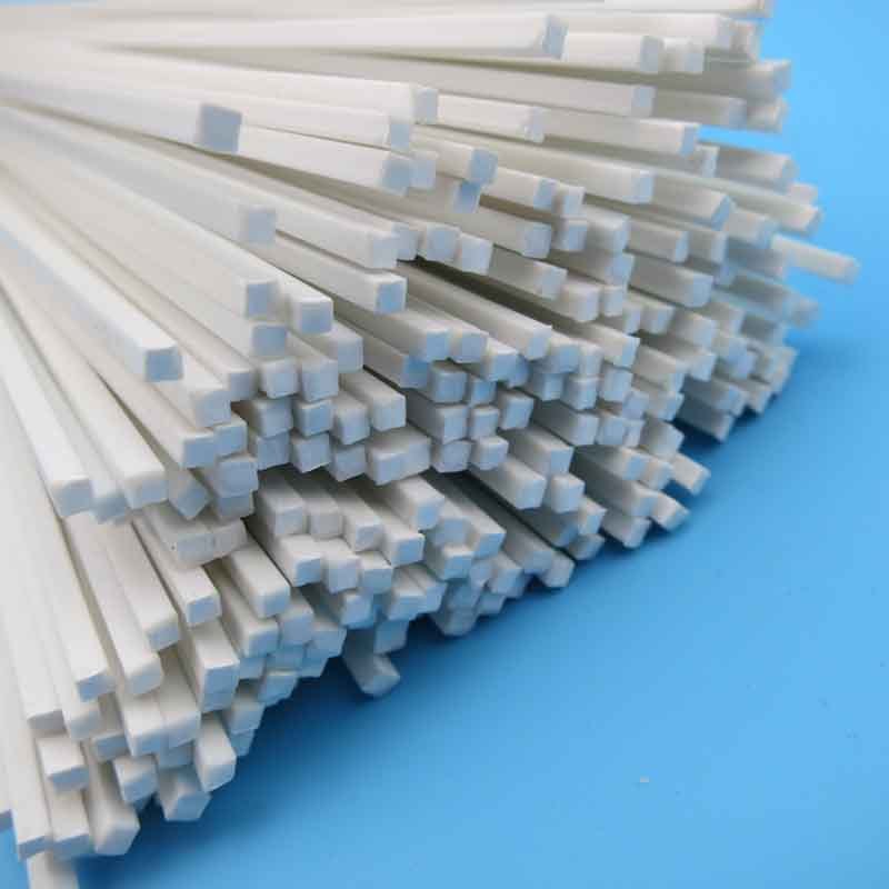 ABS Styrene Plastic Square Bar Rods Width 0.5 to 5mm *250mm White gallery