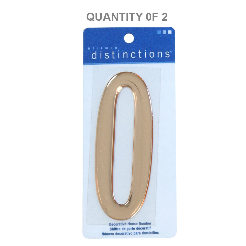 Hillman 4-In. Gold Decorative Self-Adhesive Domed House #0, 2-Pack gallery