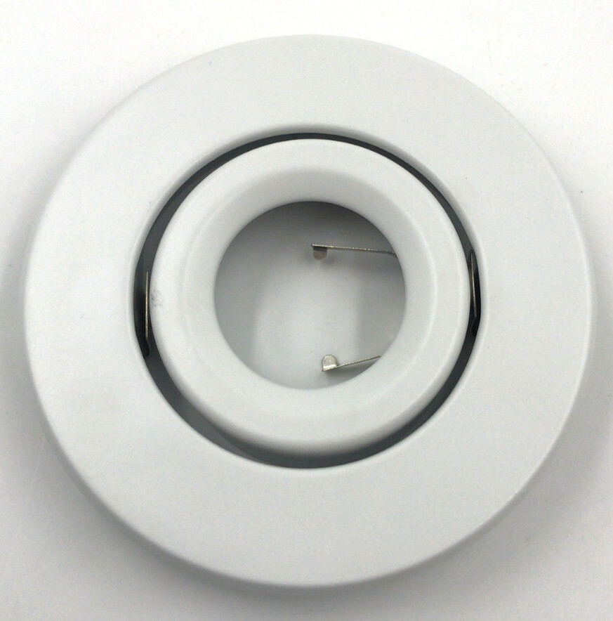 4 Inch Can, MR16 Recessed Light, Adjustable Ring Gimbal Tirm, White Finish gallery