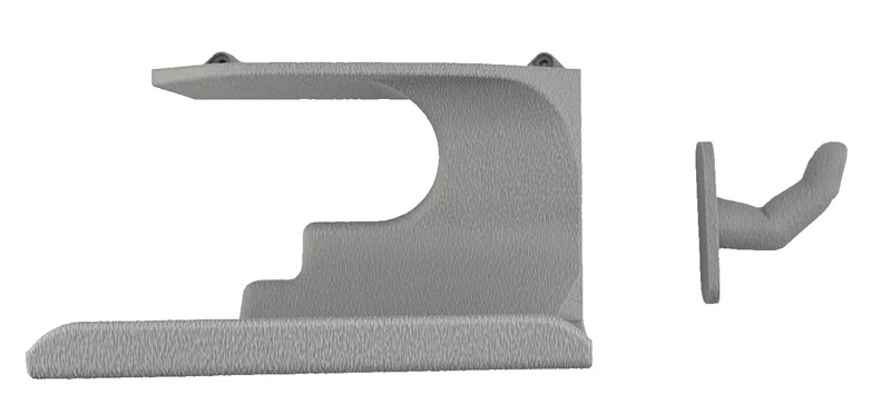 Space Grey AirSense 11 Wall Mount Shelf, Mask Finger Hook + Hardware Made in USA gallery