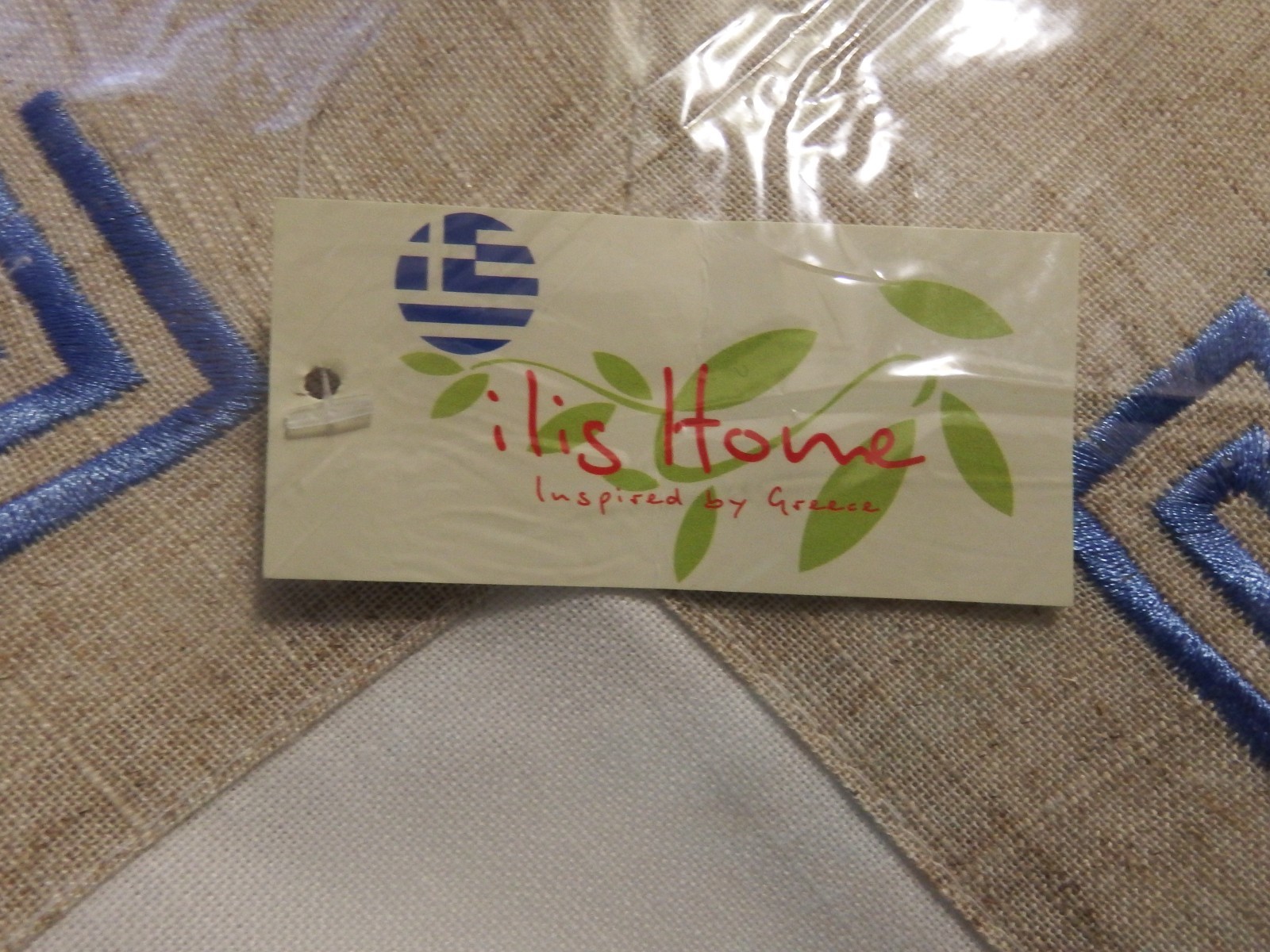 Ilis Home inspired by Greece Tablecloth #6009 Meanders Olives 140cm x 180cm NEW! gallery