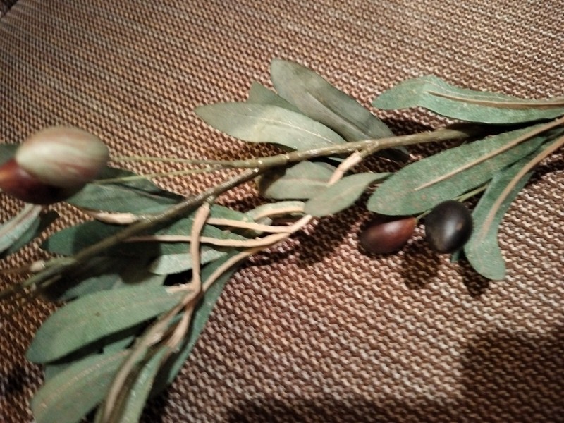 Artificial Olive Branch Stem Approximately 16 In gallery