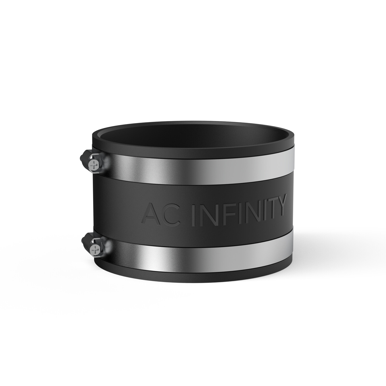 Noise Reduction Clamp, 4-Inch Rubber Duct Coupler with Stainless Steel Clamps gallery
