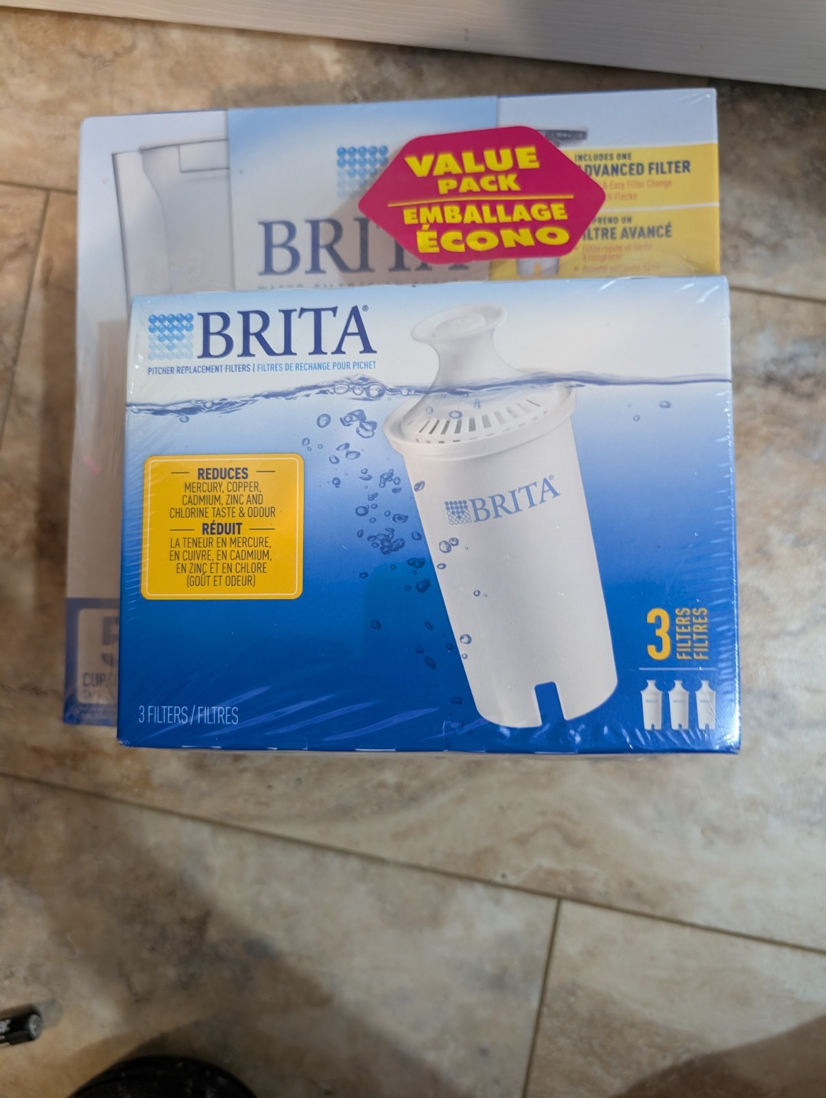 VALUE PACK - Brita 5-cup Water Pitcher with 3 Cartridges - White gallery
