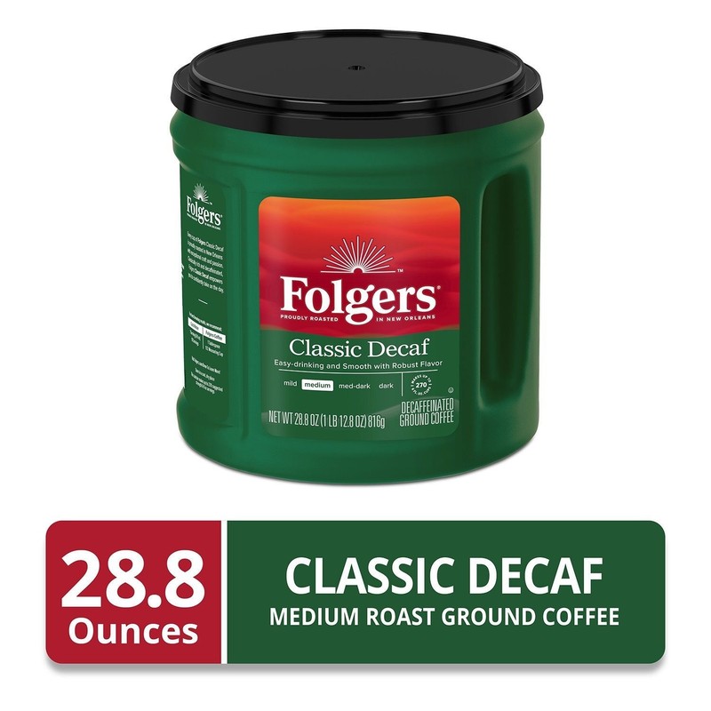 Folgers Decaffeinated Classic Medium Roast Ground Coffee - 28.8 oz gallery