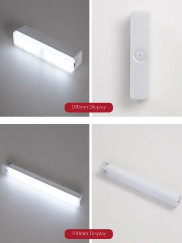 PIR Motion Sensor LED Lamp Rechargeable USB Portable Indoor Light Battery gallery