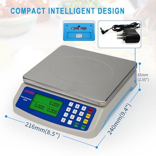 Large Digital Kitchen Scale 30KG Commercial Food Scale 66LB for Baking Bread ... gallery