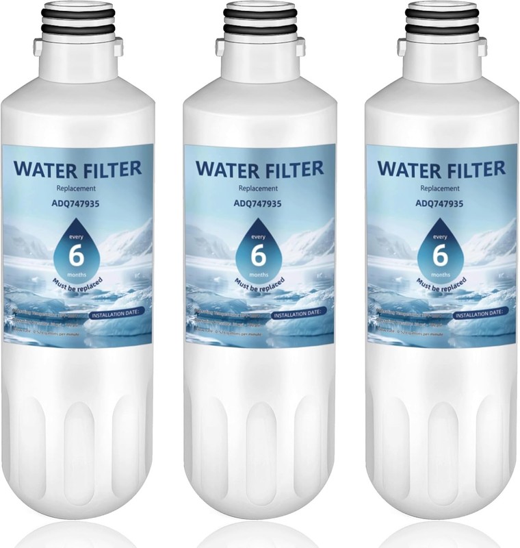 LT1000P 3-Pack Water Filter Set—Removes 99% Chlorine & Heavy Metals for LG ThinQ gallery